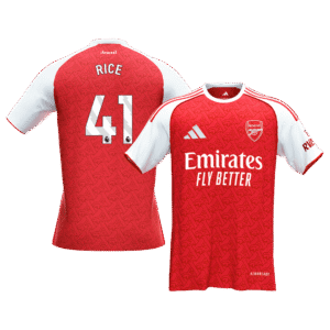 Arsenal Jersey Custom RICE #41 Soccer Jersey Home 2025/26