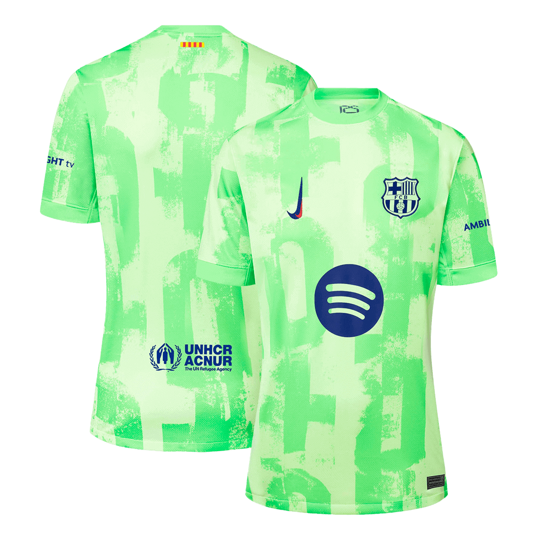 Barcelona Third Away Soccer Jersey - Spotify Logo Without Text - Image 3