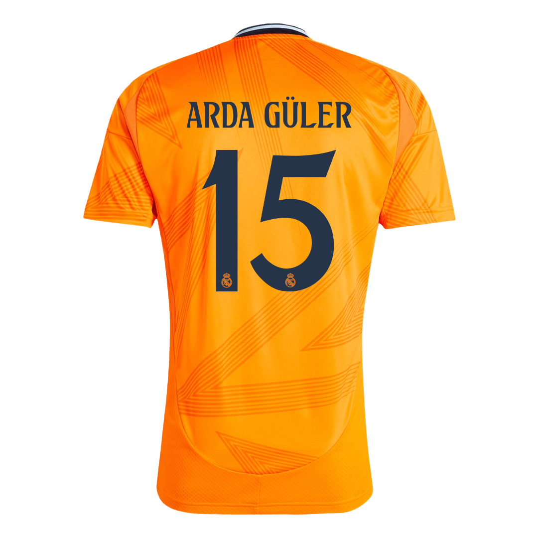 Real Madrid Jersey Custom ARDA GÜLER #15 Soccer Jersey Away - Image 3