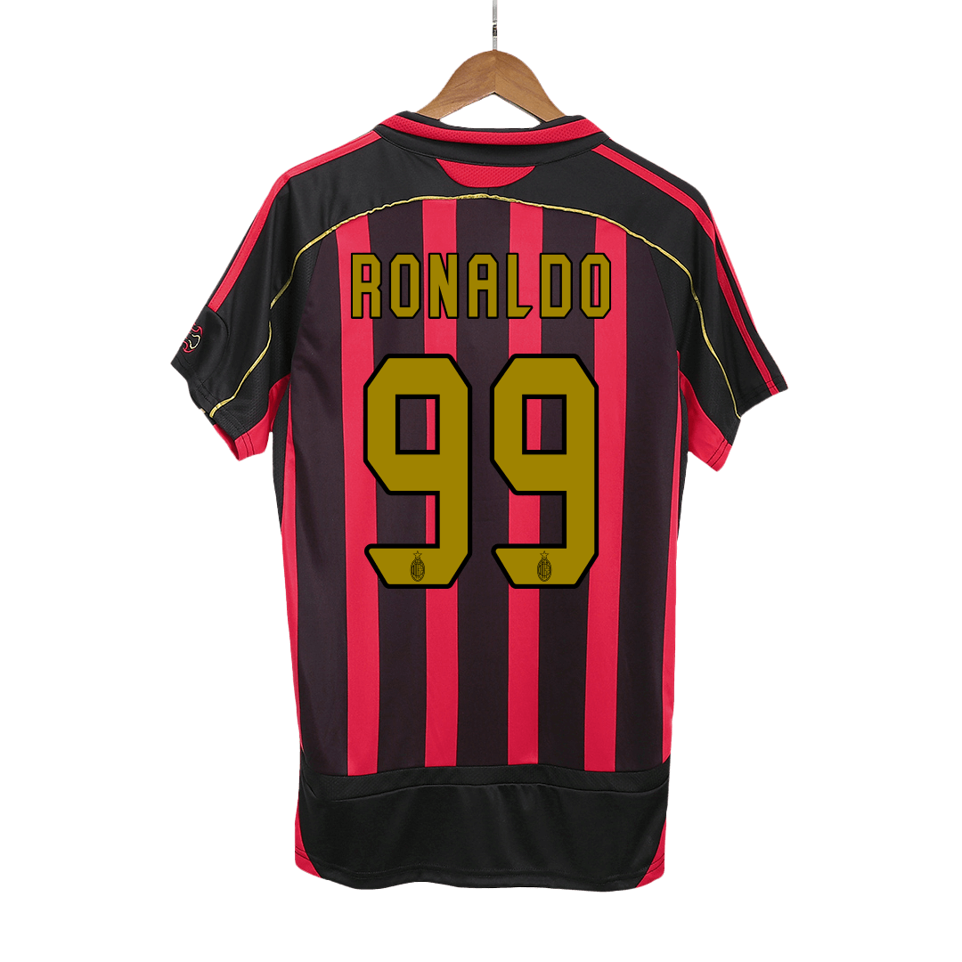 RONALDO #99 AC Milan Retro Jersey Home Soccer Shirt 2006/07