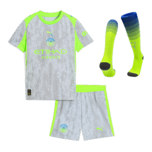 Kids Manchester City Custom Third Away Full Soccer Kits2025/26