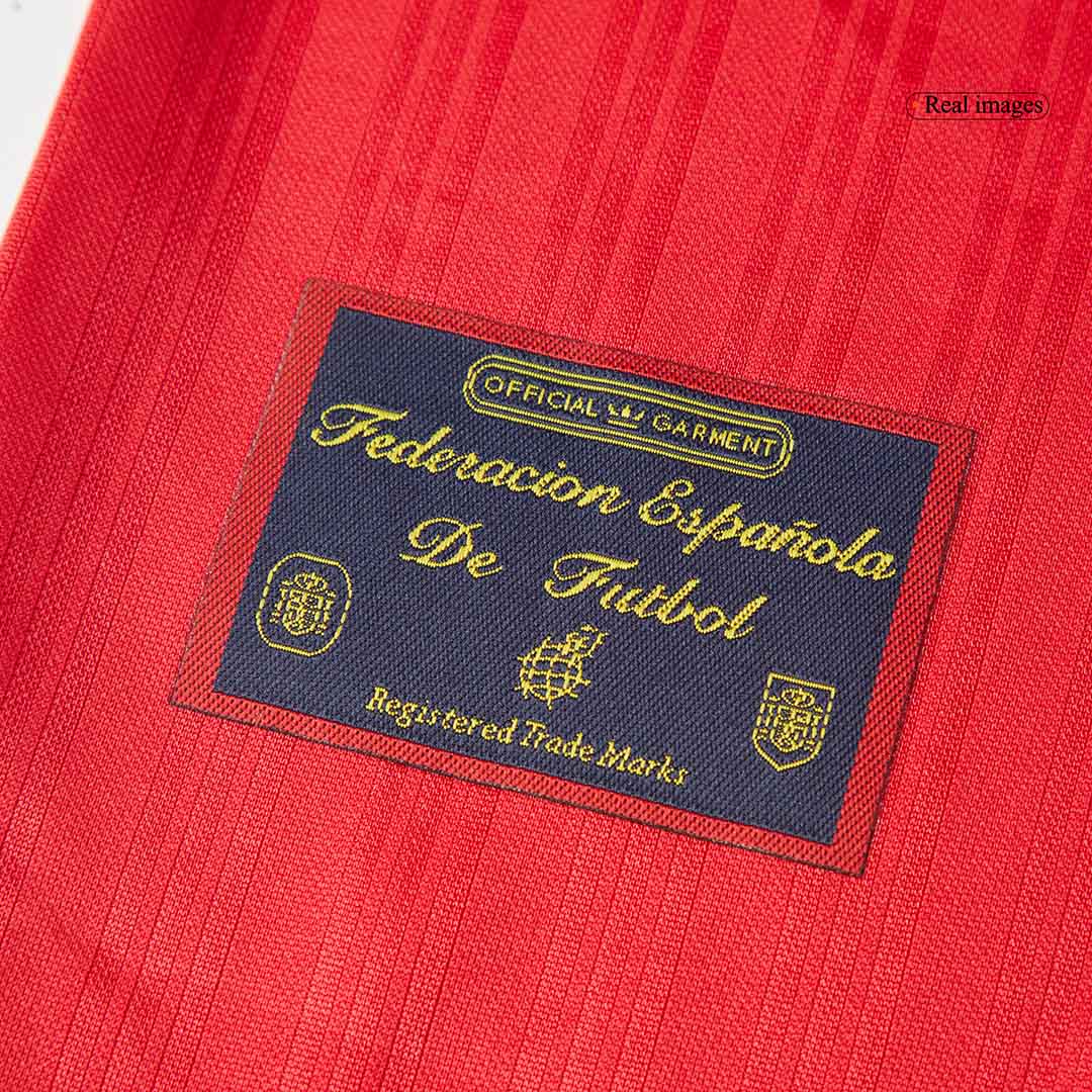 Spain Retro Jersey Home Soccer Shirt 1996 - Image 13