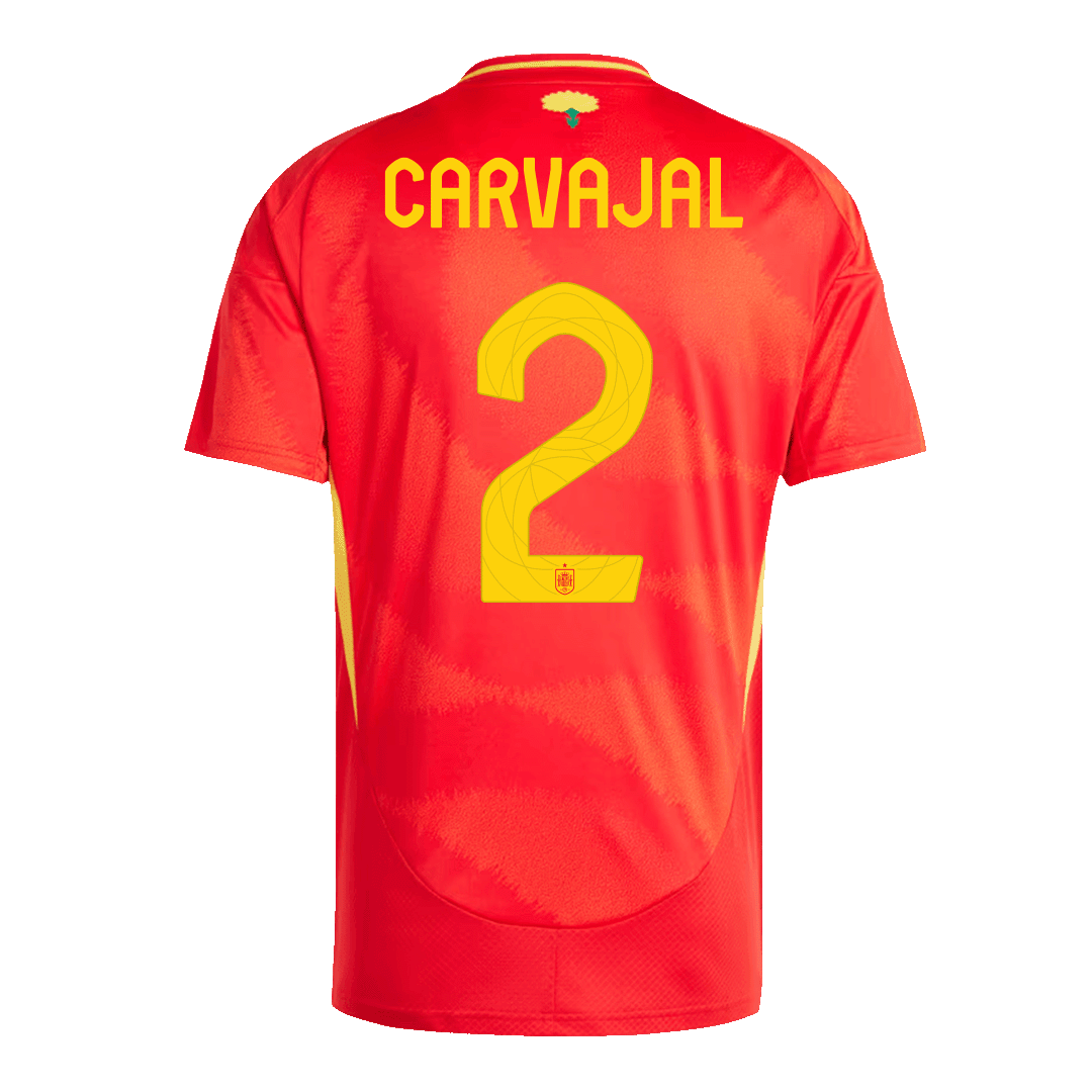 Spain Jersey Custom CARVAJAL #2 Soccer Jersey Home - Image 3