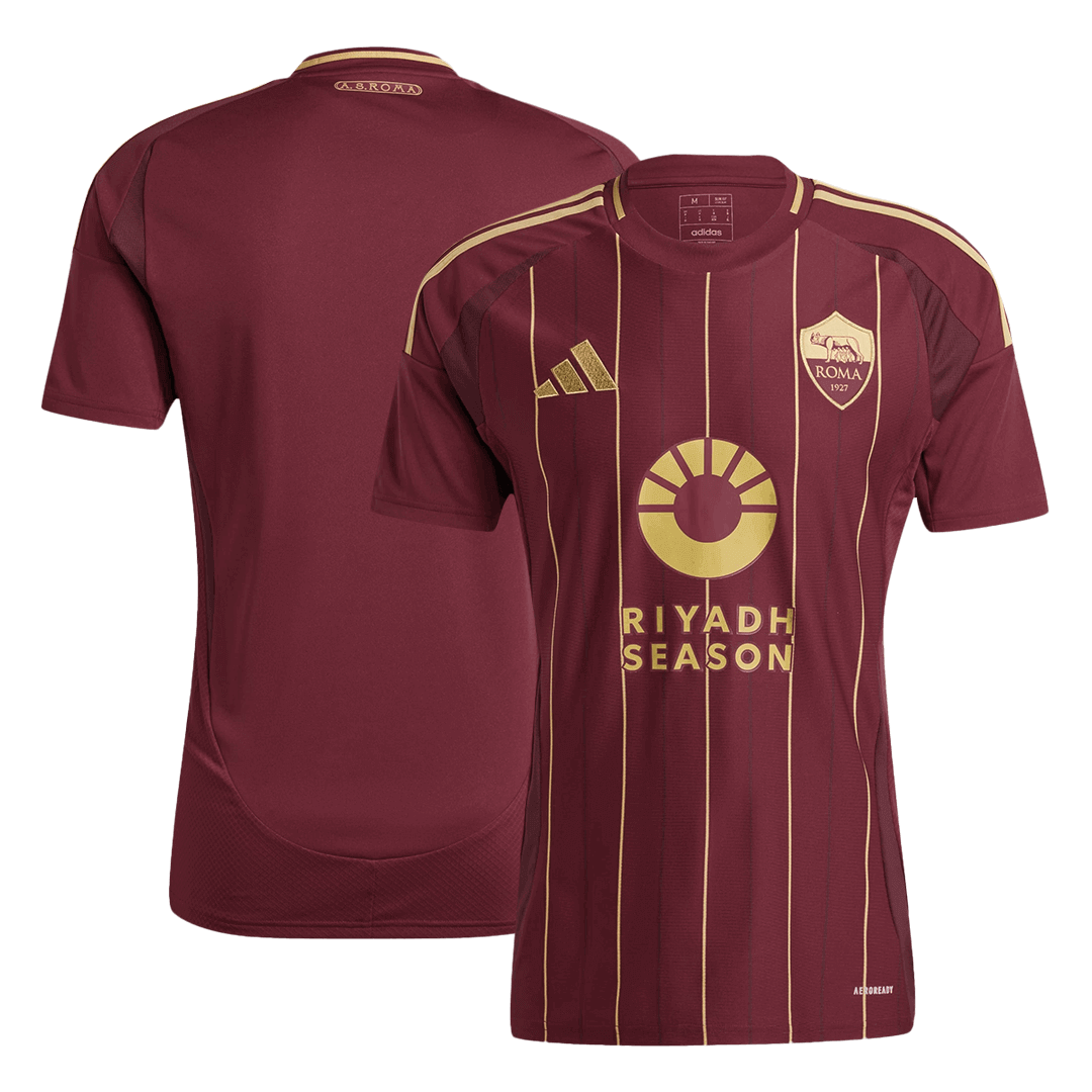Roma Soccer Jersey Home Custom Shirt - Image 3