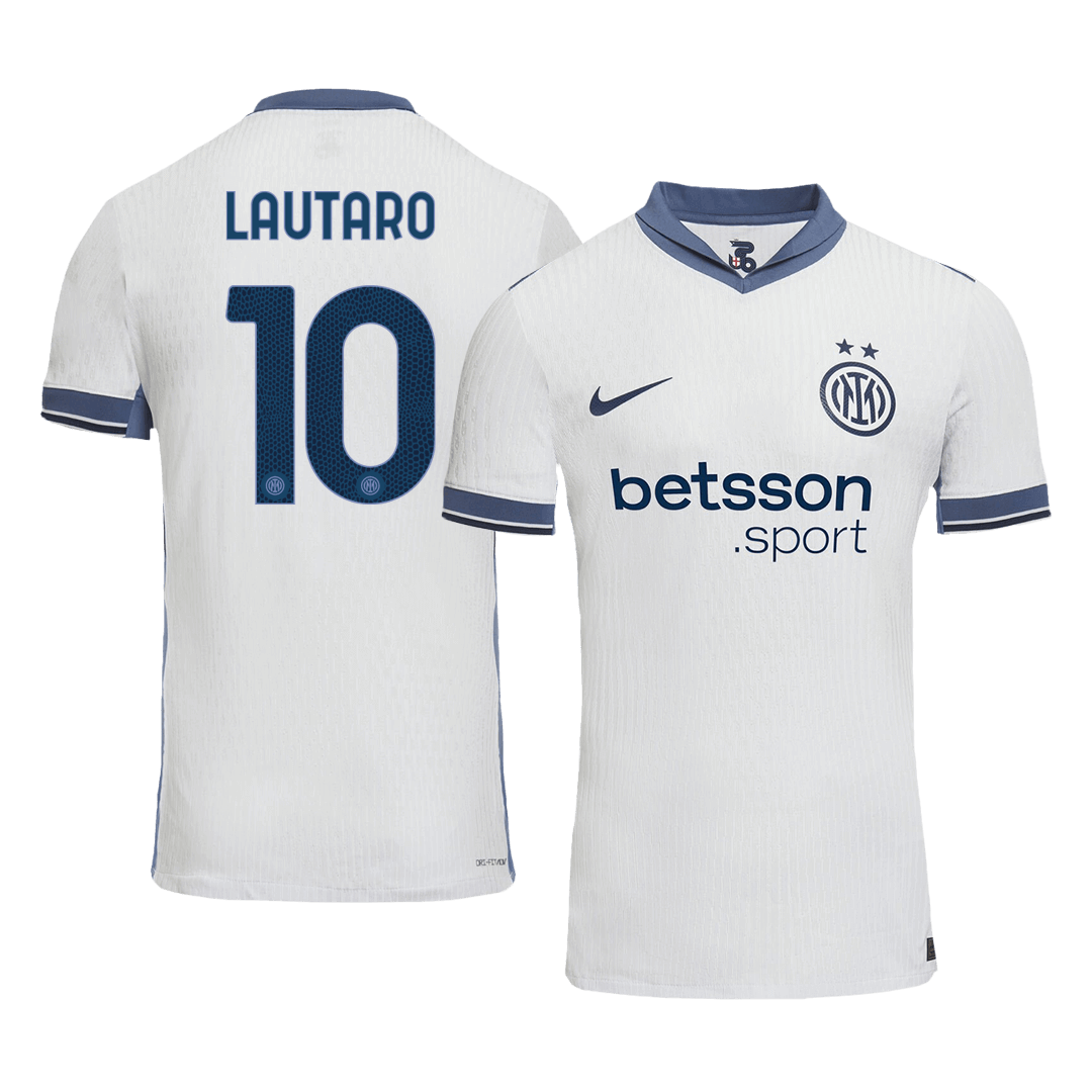 Inter Milan LAUTARO #10 Away Custom Player Version Soccer Jersey