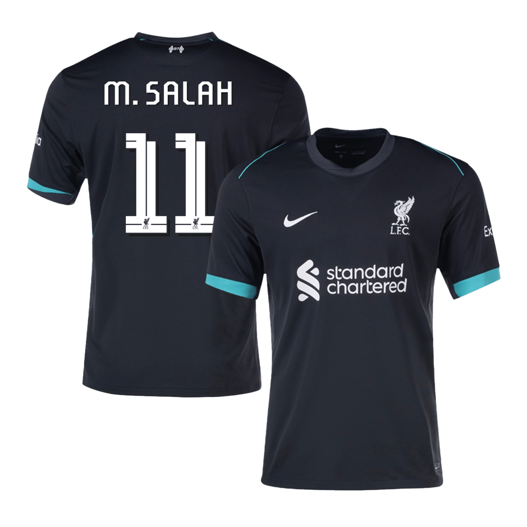 M.SALAH #11 Liverpool Soccer Jersey Away Custom Shirt - UCL