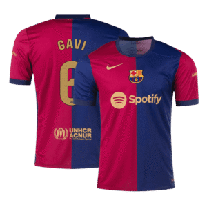 GAVI #6 Barcelona Soccer Jersey Home Custom Shirt