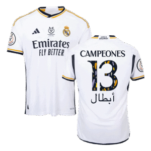 Real Madrid CAMPEONES #13 Home Custom Player Version Soccer Jersey 2023/24 - Campeones Supercopa