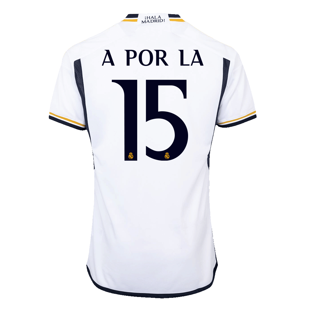 Real Madrid A POR LA #15 Home Custom Player Version Soccer Jersey 2023/24 - Image 3