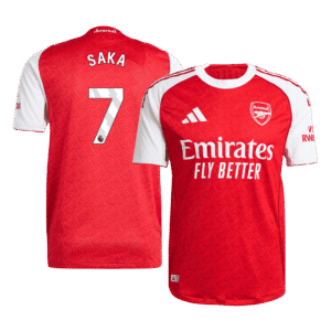 Arsenal SAKA #7 Home Custom Player Version Soccer Jersey 2025/26