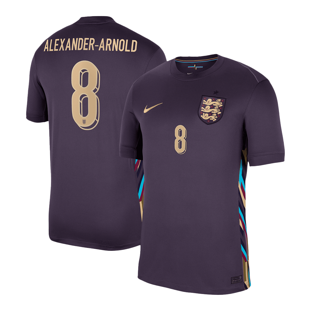 England Jersey Custom ALEXANDER-ARNOLD #8 Soccer Jersey Away