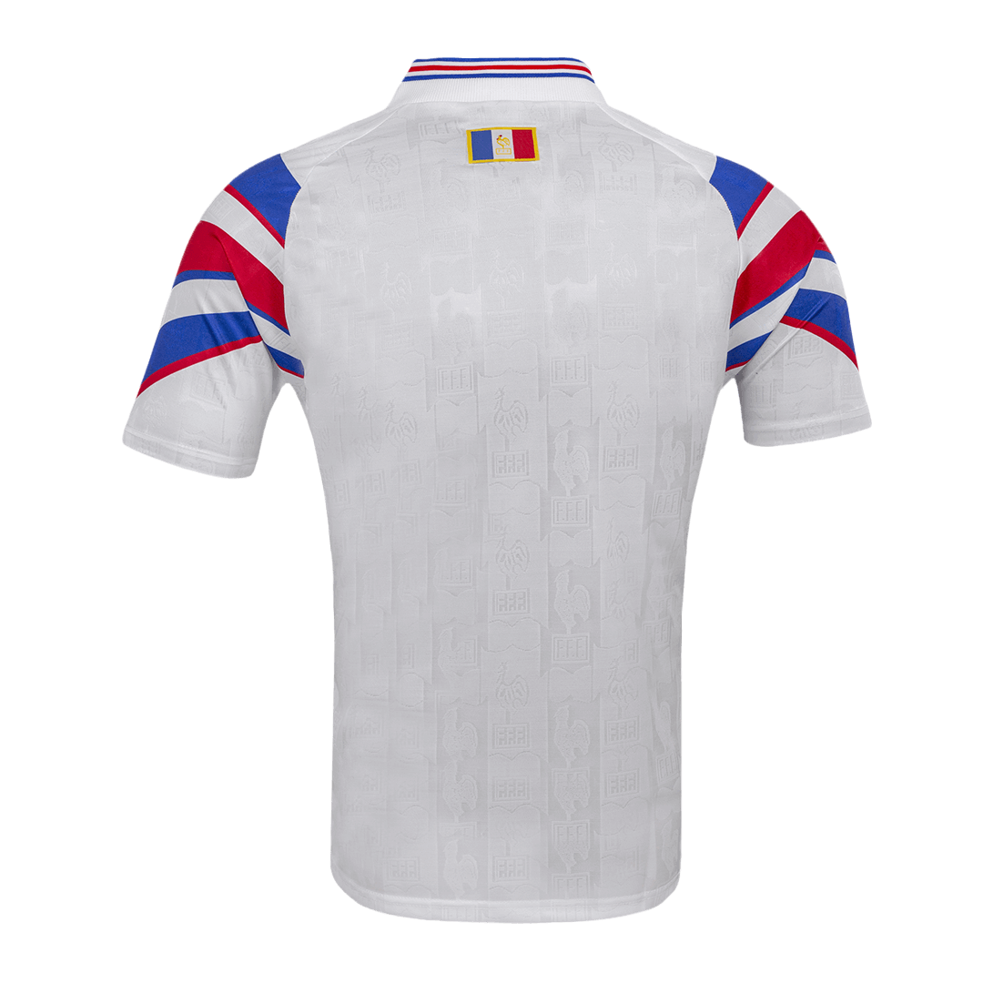 France Retro Jersey Away Soccer Shirt 1996 - Image 2