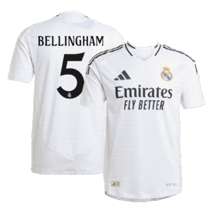 Real Madrid BELLINGHAM #5 Home Custom Player Version Soccer Jersey