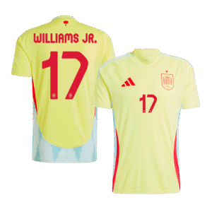 WILLIAMS JR. #17 Spain Soccer Jersey Away Custom Shirt