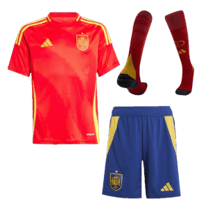 Kids Spain Custom Home Full Soccer Kits2024