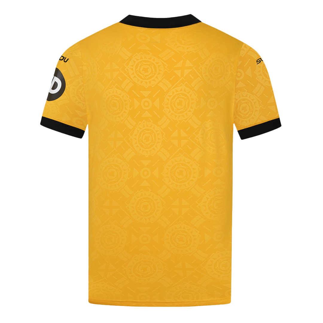 Wolverhampton Wanderers Soccer Jersey Home Custom Shirt 2025/26 - Image 2