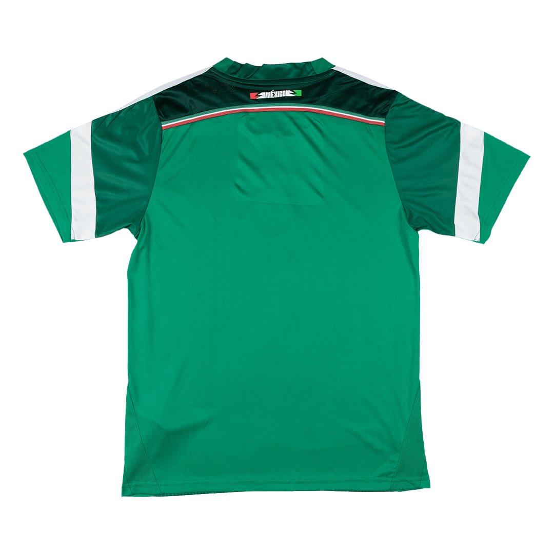 Mexico Retro Jersey Home Long Sleeve Soccer Shirt 2014 - Image 2