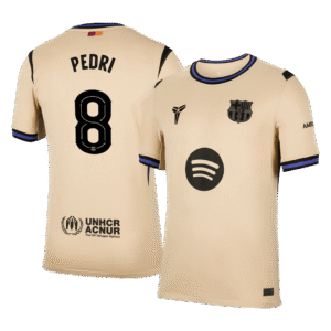 PEDRI #8 Barcelona Soccer Jersey Away Custom Shirt 2025/26 - UCL