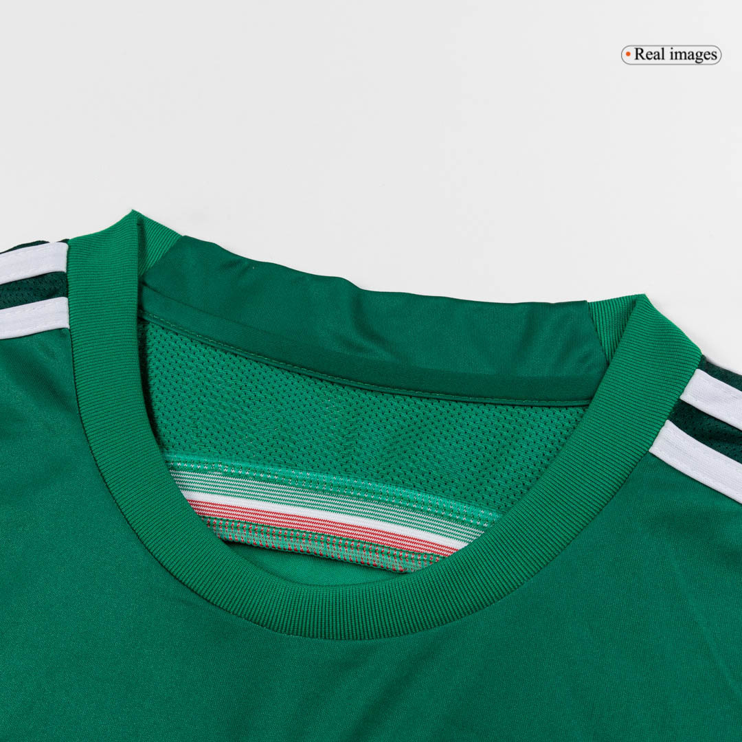 Mexico Retro Jersey Home Long Sleeve Soccer Shirt 2014 - Image 4