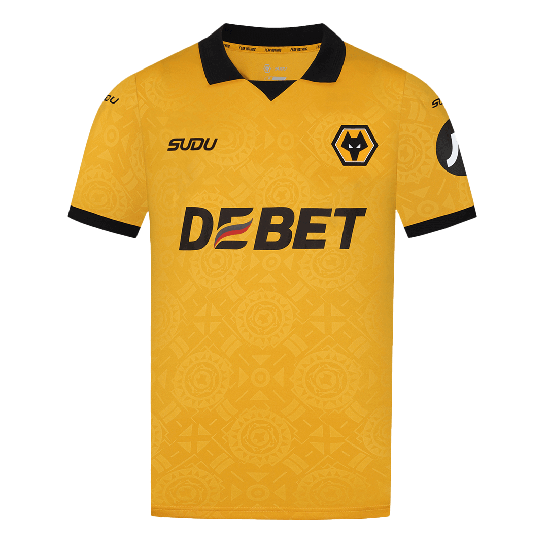 Wolverhampton Wanderers Soccer Jersey Home Custom Shirt 2025/26 - Image 4