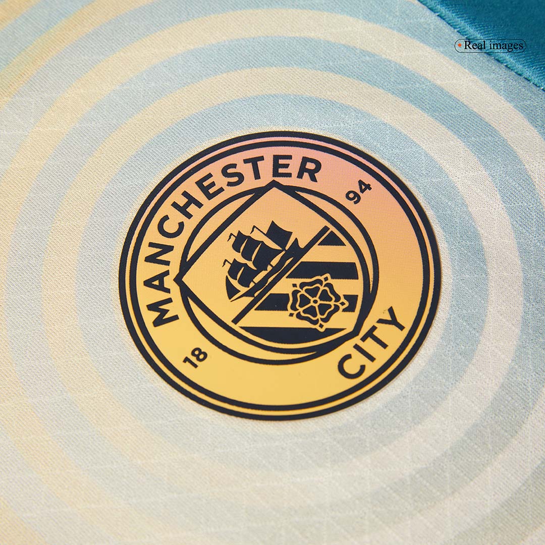 Authentic 'Definitely City' Soccer Jersey Manchester City Fourth Away Shirt - UCL - Image 8