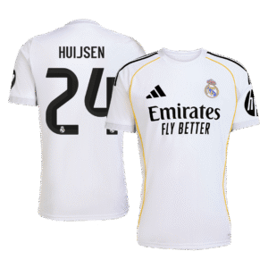 HUIJSEN #24 Real Madrid Soccer Jersey Home Custom Shirt 2025/26