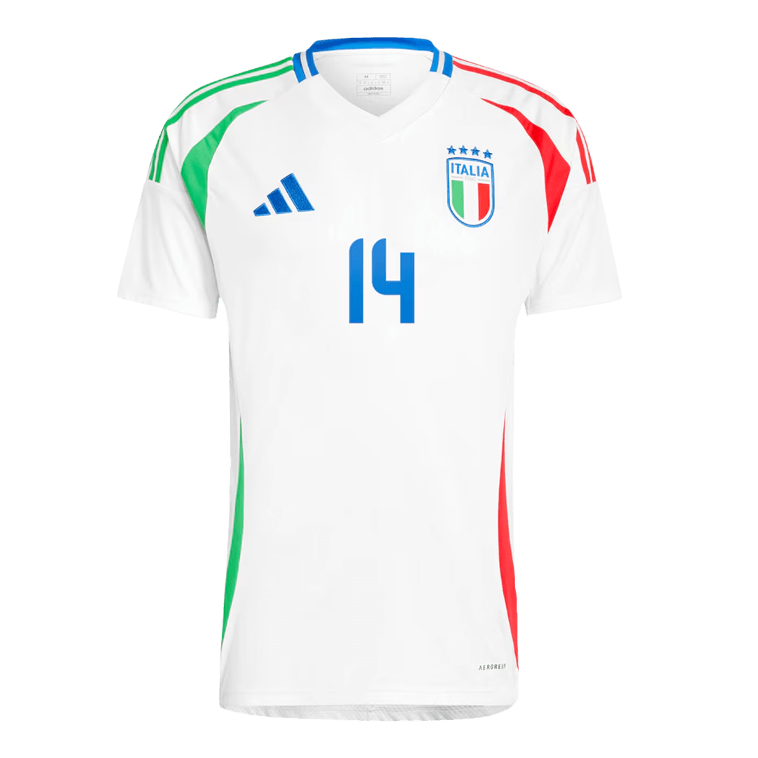 CHIESA #14 Italy Soccer Jersey Away Custom Shirt - Image 2