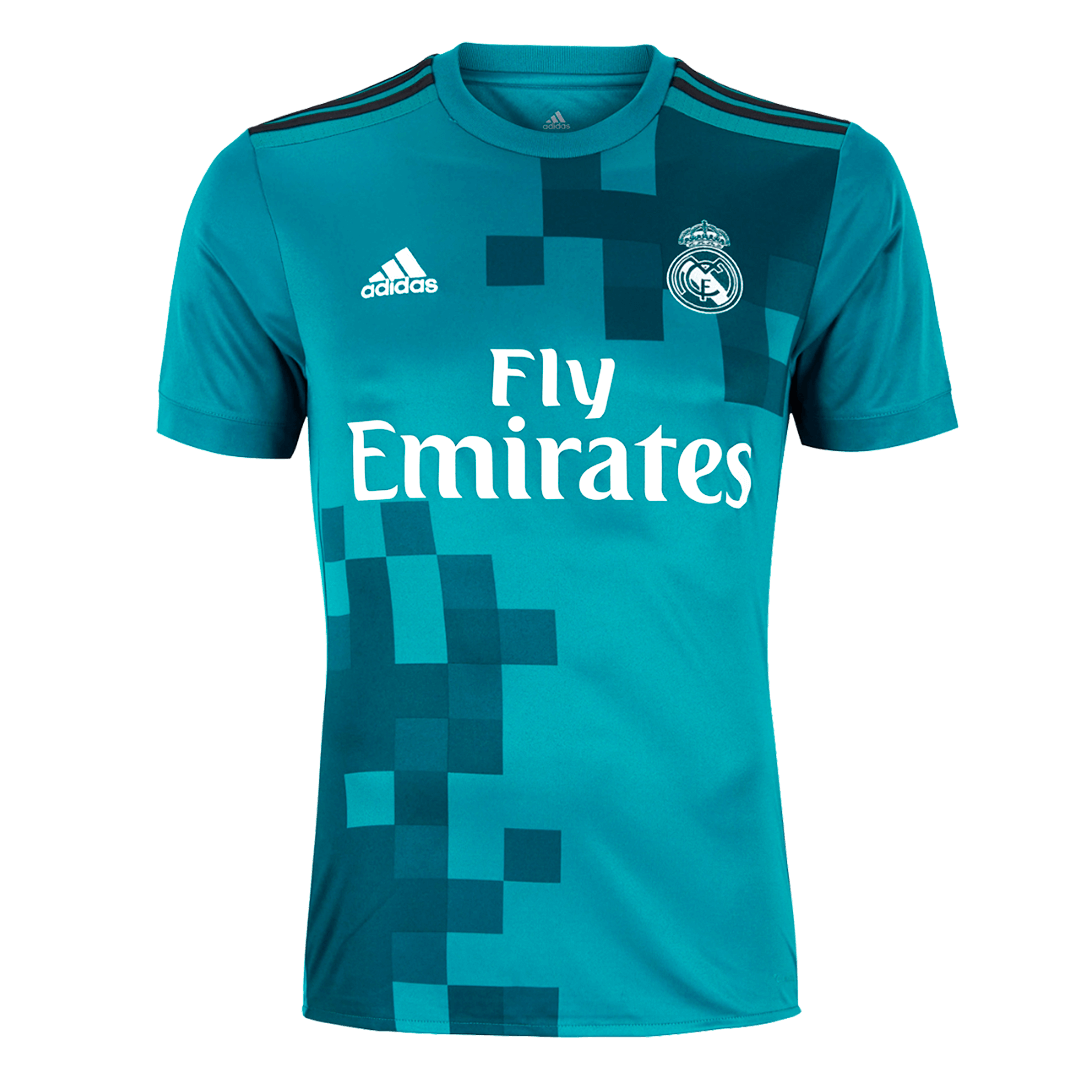 Real Madrid Retro Jersey Third Away Soccer Shirt 2017/18 - Image 3