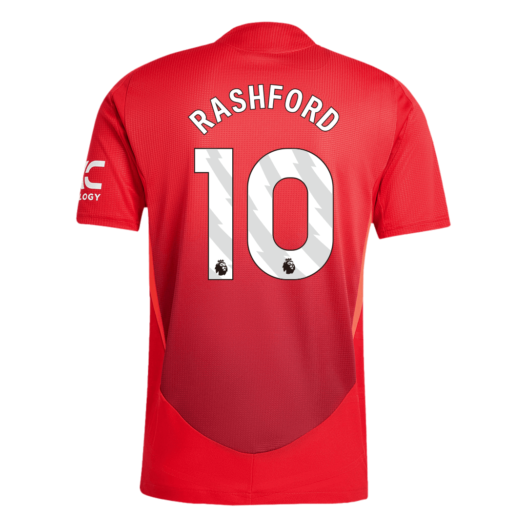 Manchester United RASHFORD #10 Home Custom Player Version Soccer Jersey - Image 3