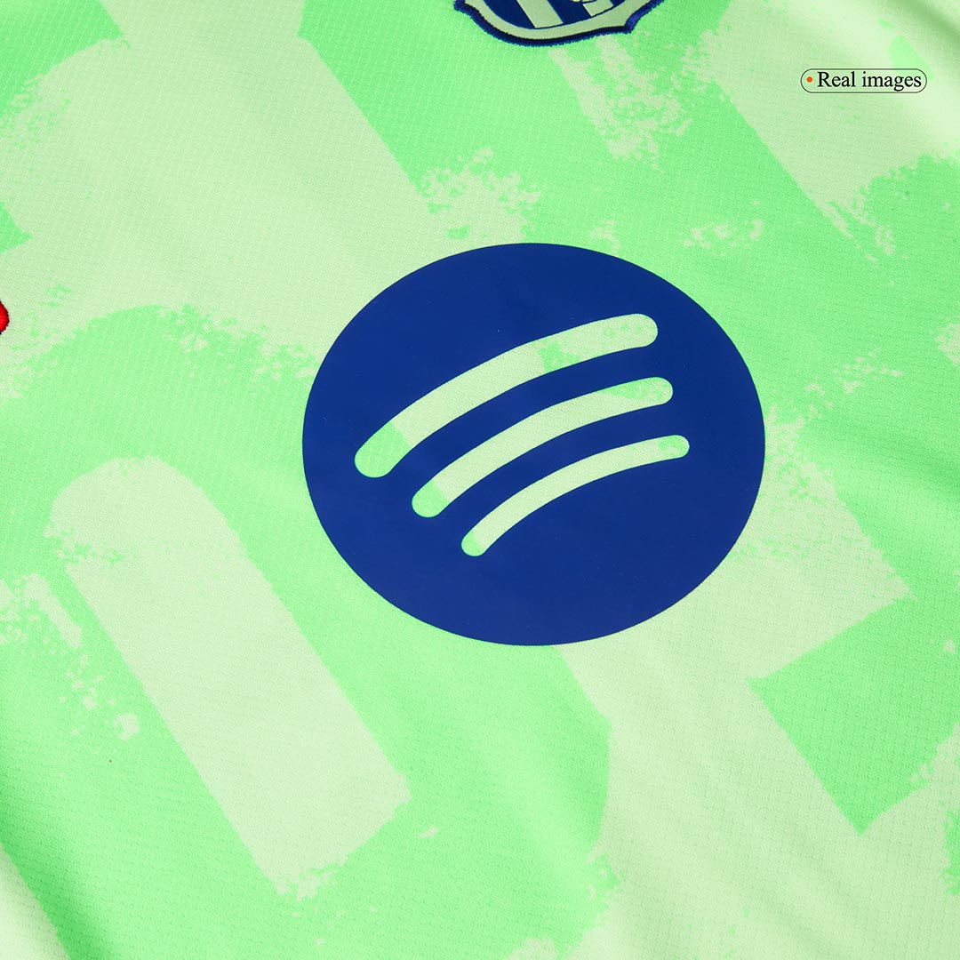Barcelona Third Away Soccer Uniform Kits Spotify Logo Without Text - Image 9