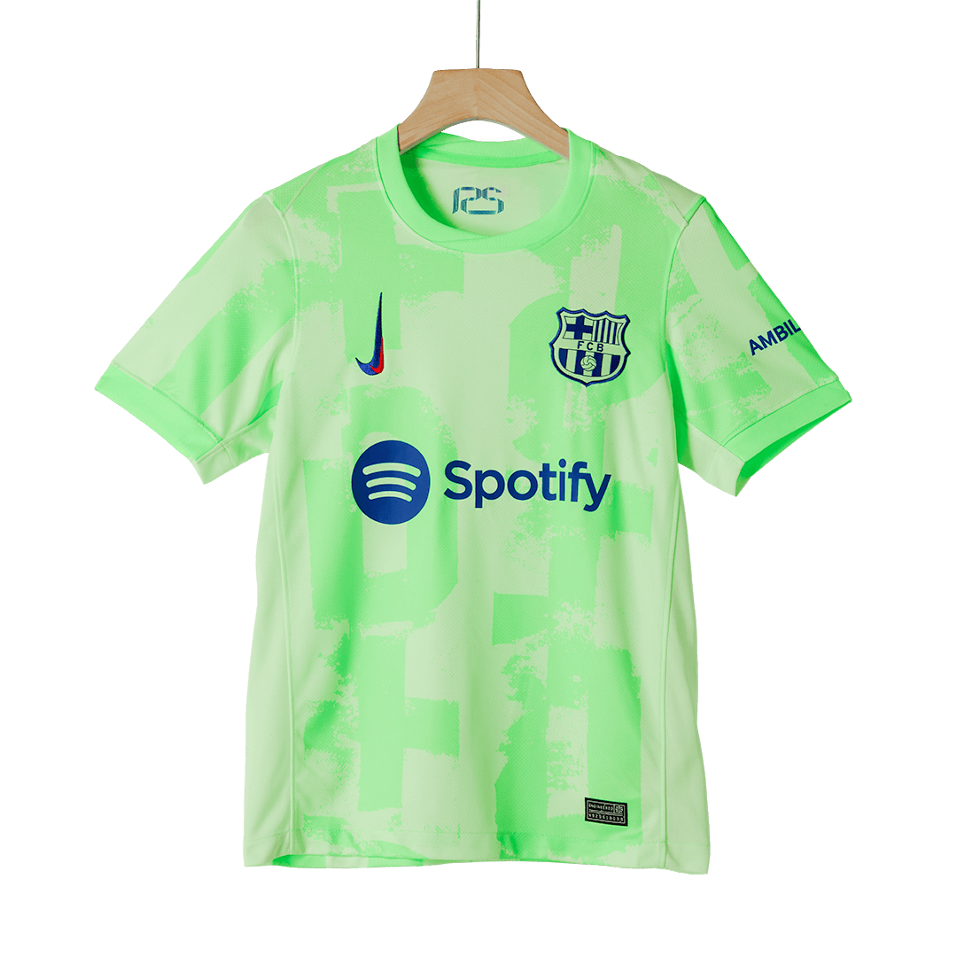 Barcelona Third Away Soccer Uniform Kits - Image 4