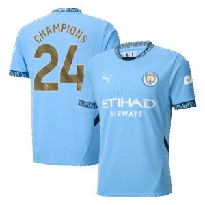 CHAMPIONS #24 Manchester City Soccer Jersey Home Shirt