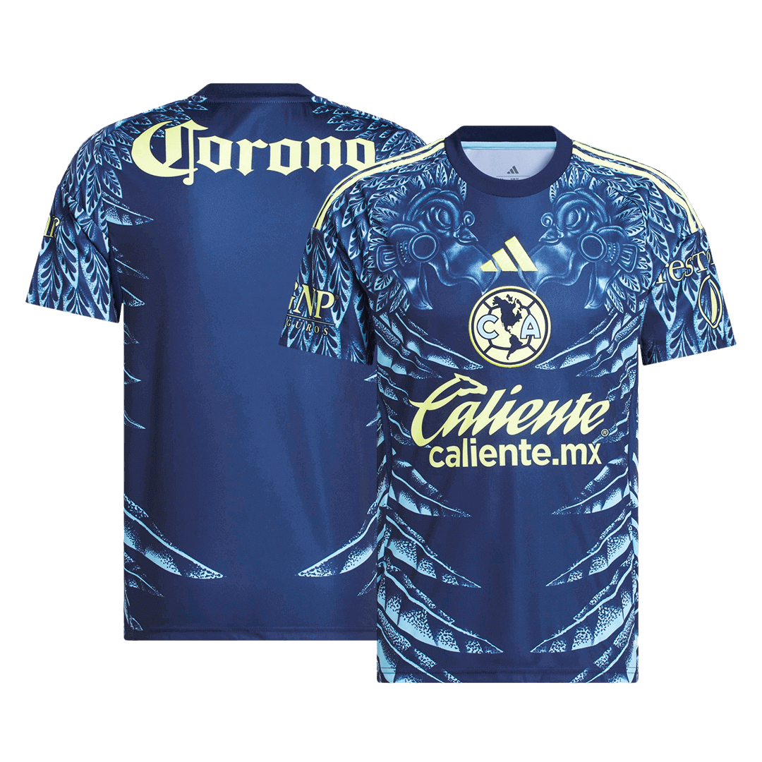 Club America Aguilas Soccer Jersey Away Custom Shirt 2025/26 - Image 3