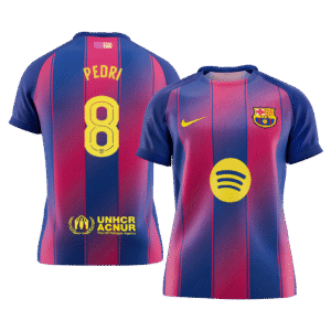 PEDRI #8 Barcelona Soccer Jersey Home Custom Shirt 2025/26 - UCL
