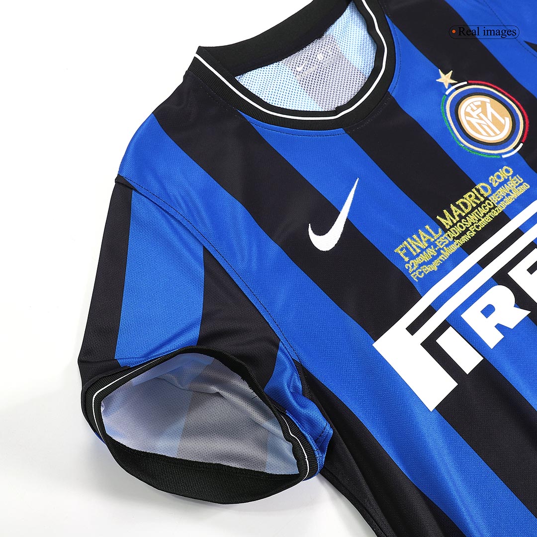 Inter Milan Jersey Custom Home Soccer Jersey 2009/10- UCL Final - Image 5