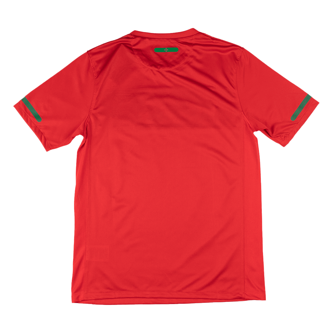 Portugal Retro Jersey Home Long Sleeve Soccer Shirt 2010 - Image 2