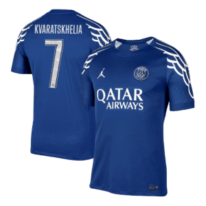 PSG KVARATSKHELIA #7 Soccer Jersey Fourth Away Custom Shirt - UCL