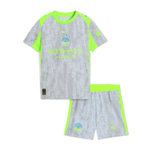 Kids Manchester City Third Away Soccer Kits 2025/26
