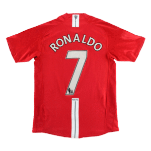 Manchester United Jersey RONALDO #7 Custom Home Soccer Jersey 2007/08