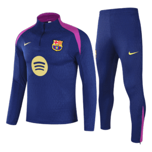 Kids Barcelona 1/4 Zipper Sweatshirt Soccer Training Kit 2025/26