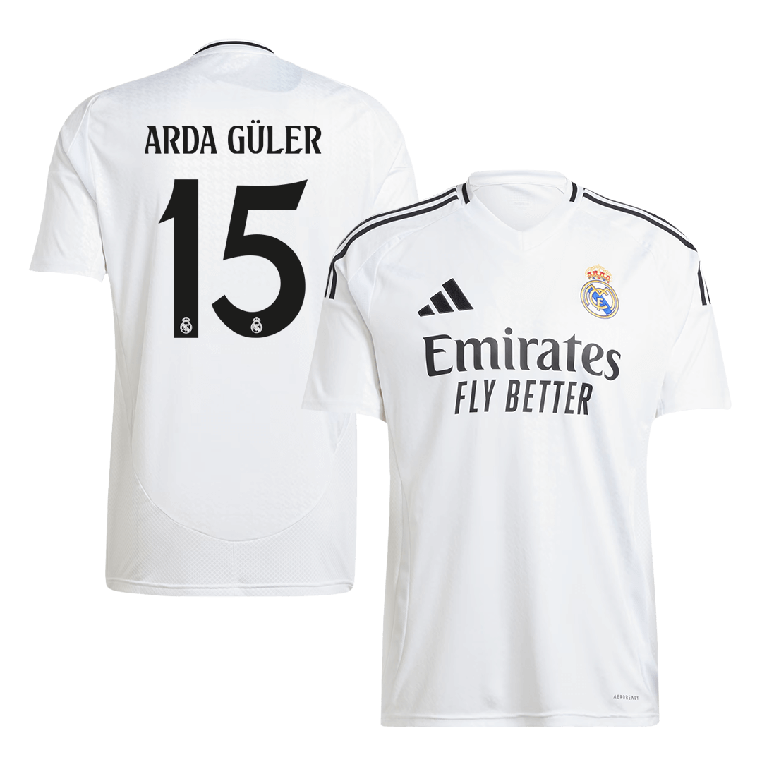ARDA GÜLER #15 Real Madrid Soccer Jersey Home Custom Shirt