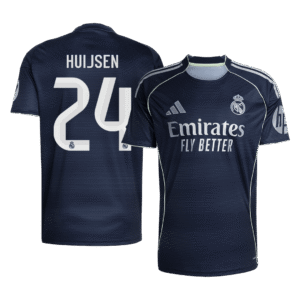 HUIJSEN #24 Real Madrid Soccer Jersey Away Custom Shirt 2025/26