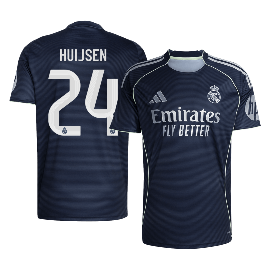 HUIJSEN #24 Real Madrid Soccer Jersey Away Custom Shirt 2025/26