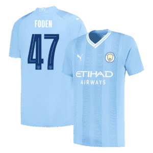 FODEN #47 Manchester City Home Soccer Jersey 2023/24 -UCL