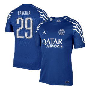 PSG BARCOLA #29 Soccer Jersey Fourth Away Custom Shirt - UCL