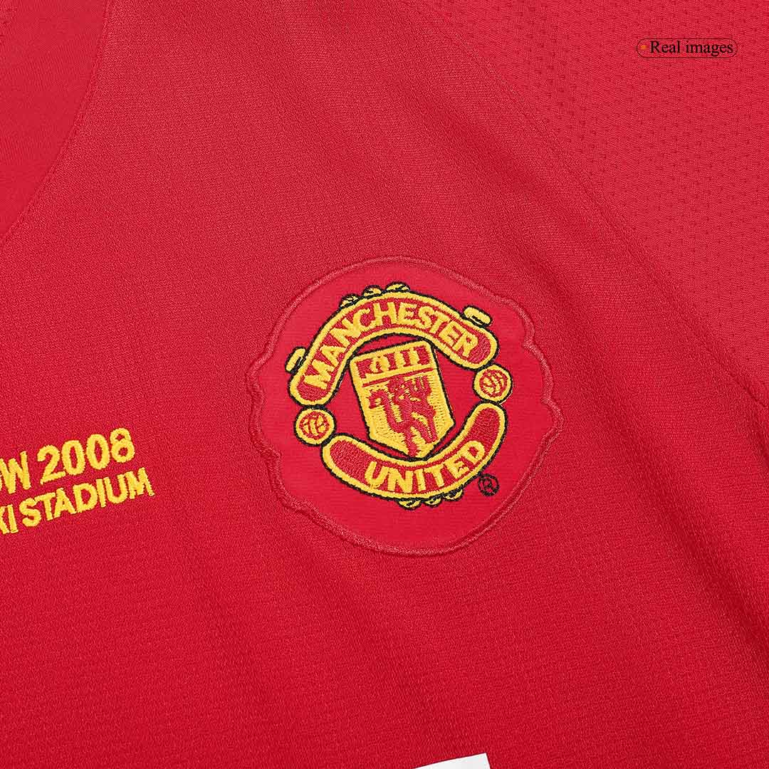 ROONEY #10 Manchester United Retro Jersey Home Soccer Shirt 2007/08 - UCL Final - Image 9