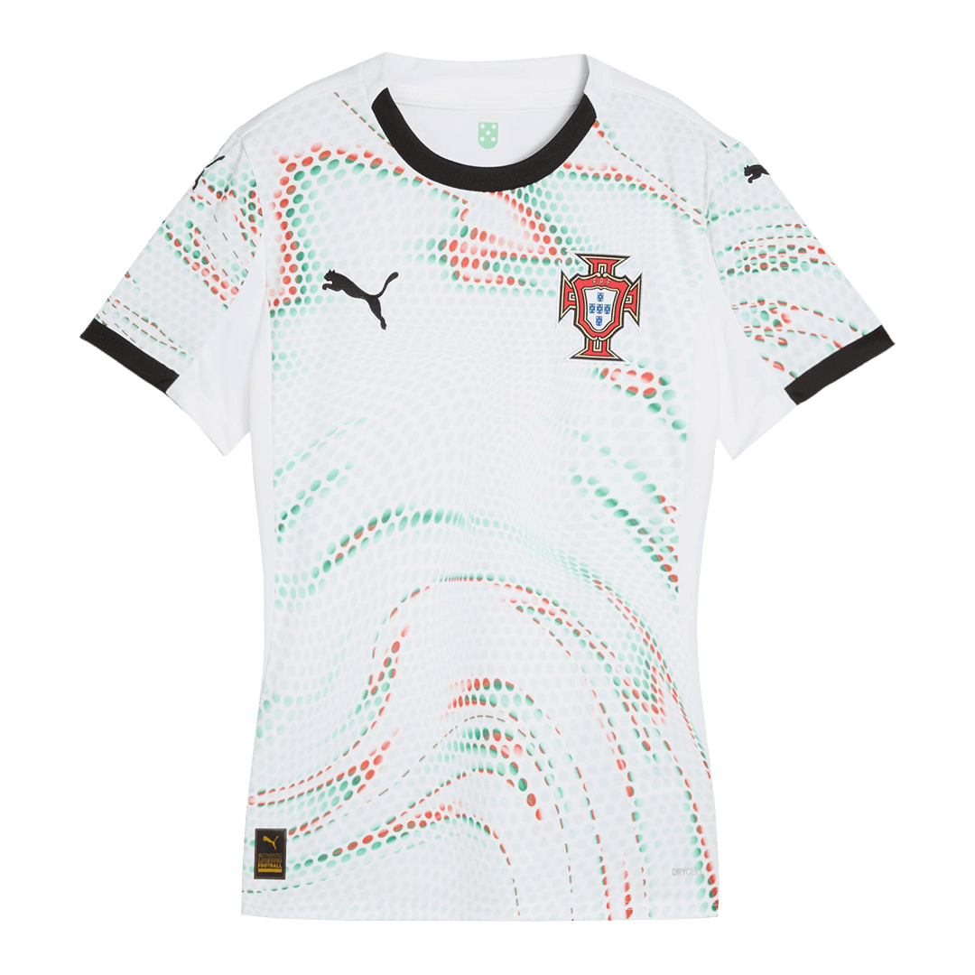 Portugal Soccer Jersey Away Women's Custom Shirt 2025