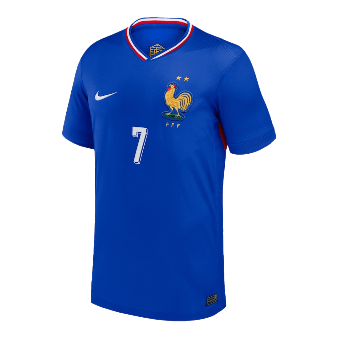 GRIEZMANN #7 France Soccer Jersey Home Custom Shirt - Image 2