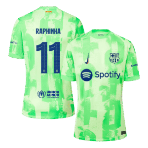 Barcelona Jersey Custom RAPHINHA #11 Soccer Jersey Third Away - UCL