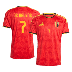 DE BRUYNE #7 Belgium Soccer Jersey Home Custom Shirt World Cup 2026
